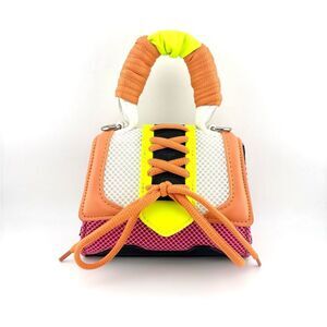 Steve Madden Mini Women's Handbag- Pink, Orange, Black & Neon Yellow- NWOT